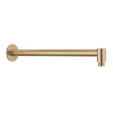 Product Cut out image of the Crosswater 3ONE6 Brushed Brass Wall Mounted Shower Arm